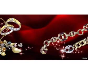 bracelets rings jewelry psd material