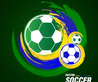 ブラジル サッカー インク背景
