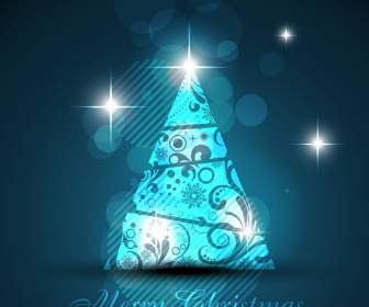 hell blau Weihnachtsbaum