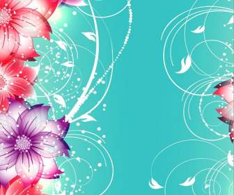 Bright Flowers Background