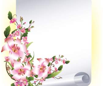 Bright Flowers Decorate The Background