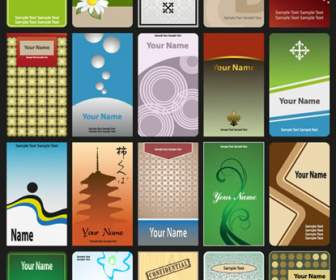 Brilliant Color Cards Template Material