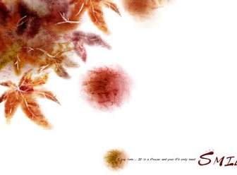 коричневые листья ручной росписью стола Psd