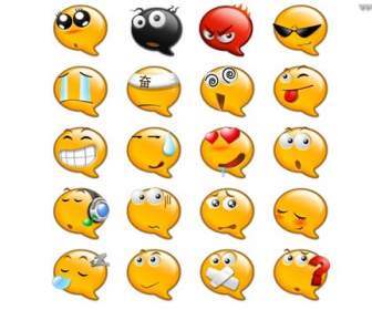 bubble cute emoticons