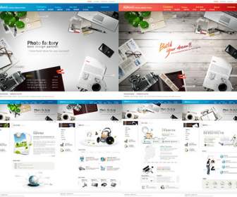 Business Technology Website Template Psd Material