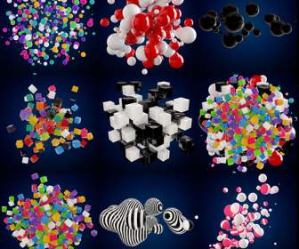 конфеты цветные кристаллических осколков материал Psd