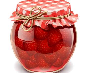 Erdbeere Verpackungsdesigns In Dosen