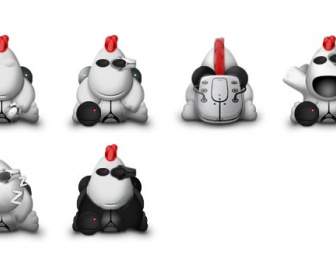 cartoon animal faces png icons