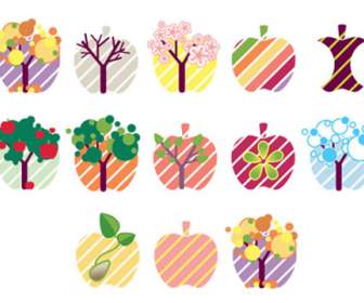 cartoon apple png icons