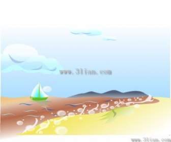 Dibujos Animados Paisajes De Playa