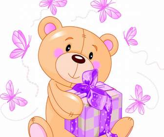 Cartoon Bear Birthday