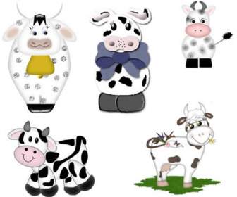 мультфильм корова Psd материал