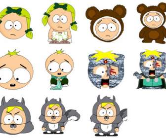 Cartoon Cute Character Icons Png