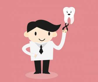 Cartoon-Zahnärzte Und Zahntechniker