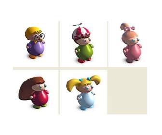cartoon doll icons png