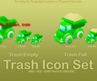 cartoon dump truck icon