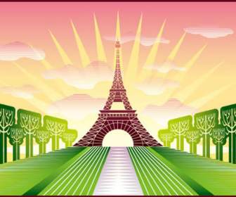 Cartoon Eiffelturm