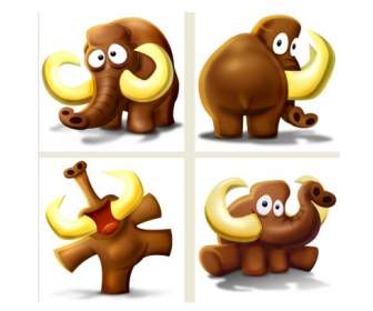 Cartoon Elefant PNG-icons