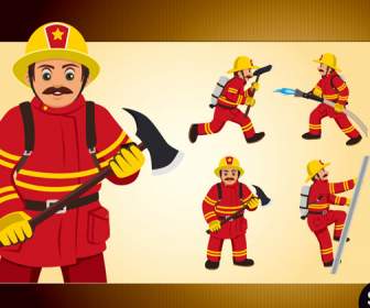 Cartoon Fireman Design
