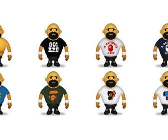 cartoon man man icon