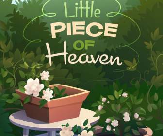 Kartun Latar Taman Yang Tenang Kartun Latar Taman Yang Tenang