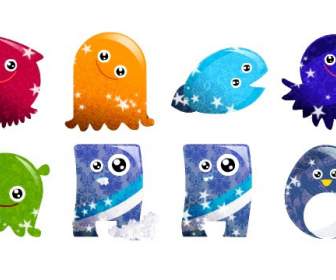 cartoon sea animal icons png