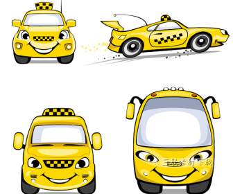 Taxi De Dibujos Animados