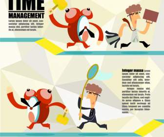 Cartoon Time Management Diagram