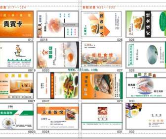 Gastronomie-Visitenkarten-Design-Vorlagen