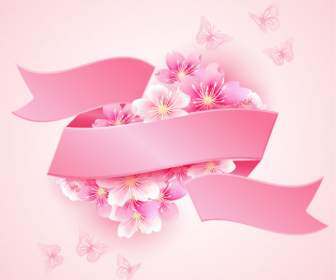 Kirschblüte Pink Ribbon