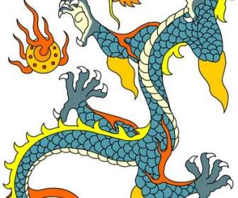 中国のドラゴン パターン素材