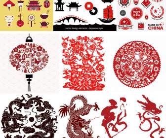 Elementos Decorativos De Estilo Chinês
