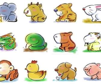 ícones De Png Animais Do Zodíaco Chinês