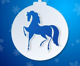 Natal Kuda Bola Latar Belakang
