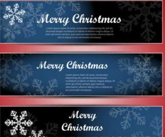 Diseño De Banner De Copo De Nieve De Navidad