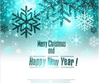 Christmas Snowflake Greeting Card Design