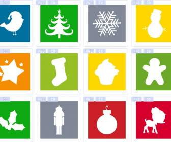 Weihnachten-Schneeflocke-Hut-Symbol