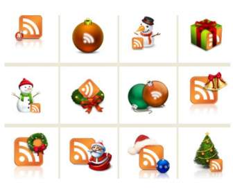 christmas style subscription icon