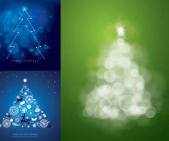 Weihnachtsbaum-Geschenk-Hintergrund