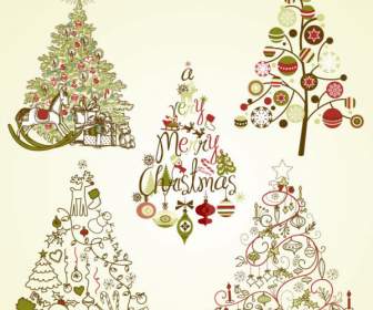 Weihnachtsbaum-Musterlinie
