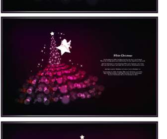 fondos de fantasía estrellas del árbol de Navidad