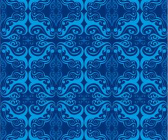 古典的なブルー パターン背景
