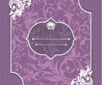經典封面紫色花邊