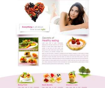 classic foreign woman skin care psd layered fruit website
