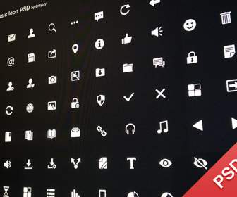 classic icon psd material