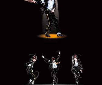 Klasyczny Michael Jackson Dance Psd Materiału