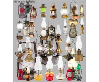 classic oil lamp psd material