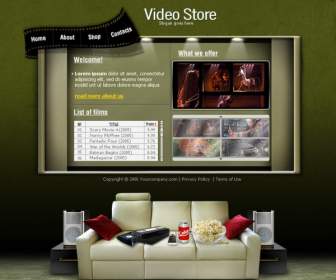 Classic Video Store Psd Living Museum Website