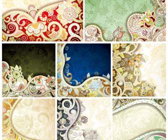 Classical Flower Pattern Background