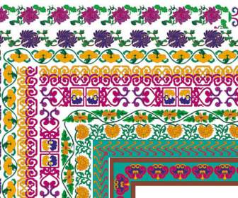 classical pattern borders psd material